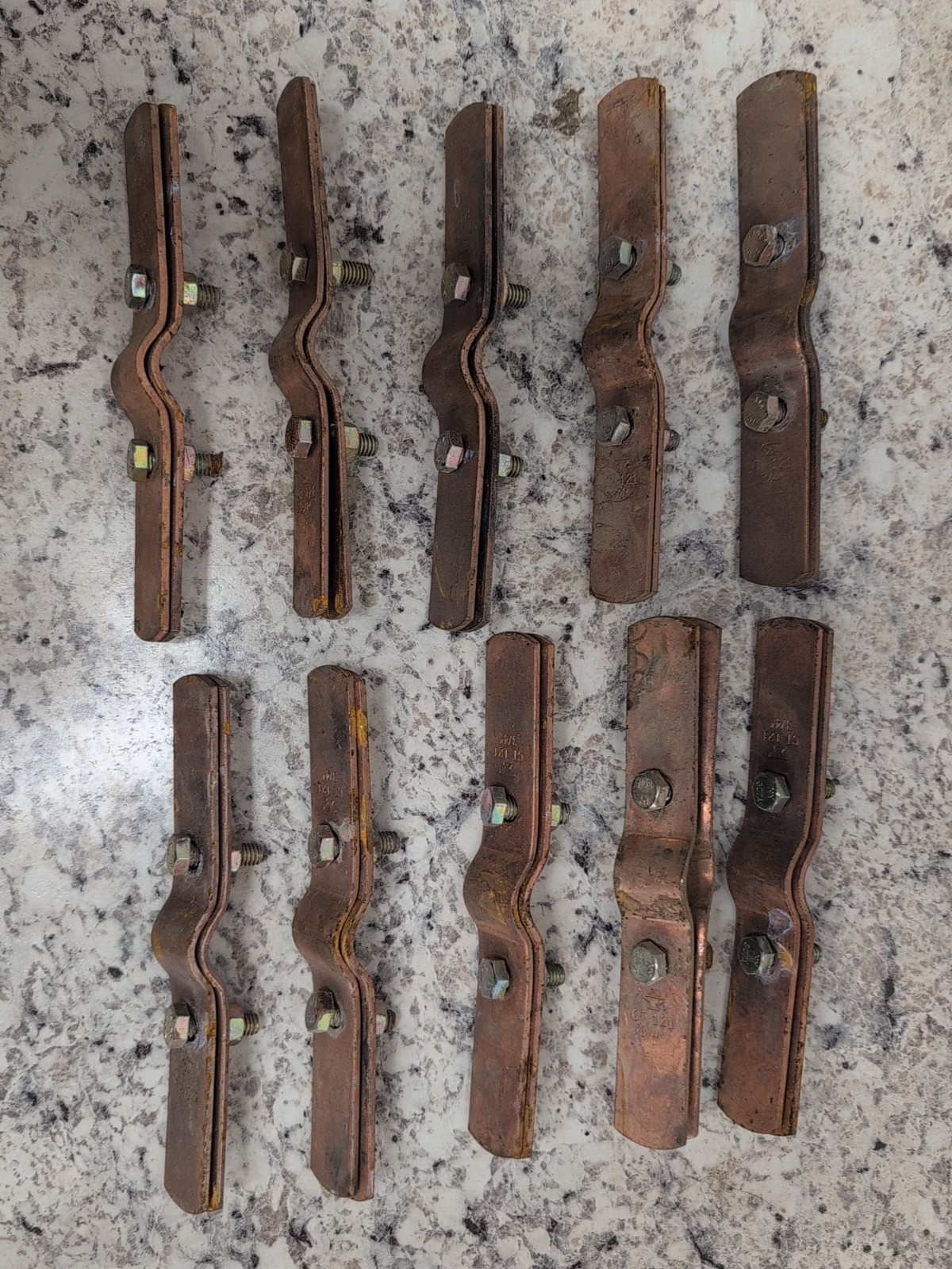 3/4” Copper Steel CT121 Pipe Tube Strap Clamp CT 121 Hanger Lot 10
