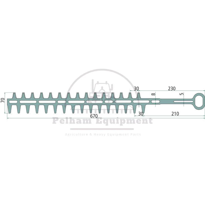 Stihl HS 45 Hedge Trimmer Blade 670mm 450mm 4228 710 6050 713 4100 713 4300