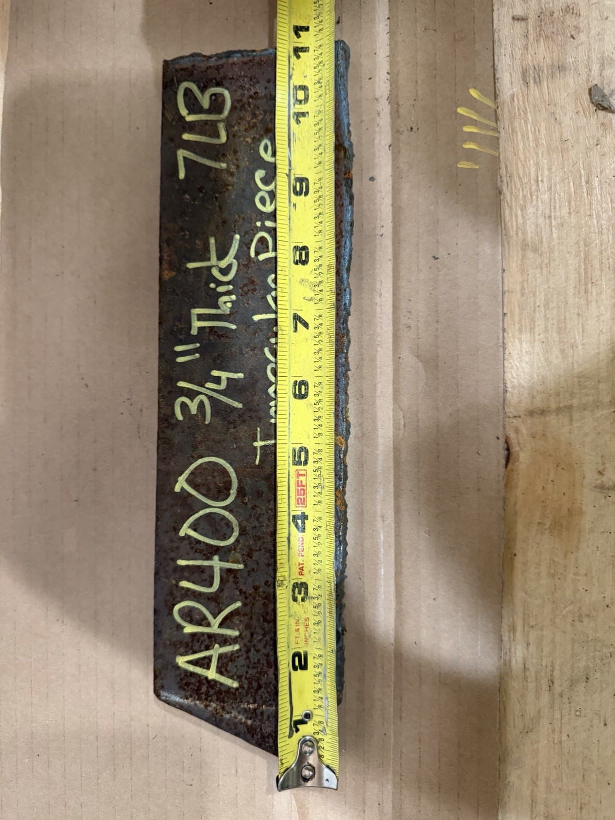 Irregular Piece of Abrasive Resistant Steel Plate – AR400 – 3/4” Thickness