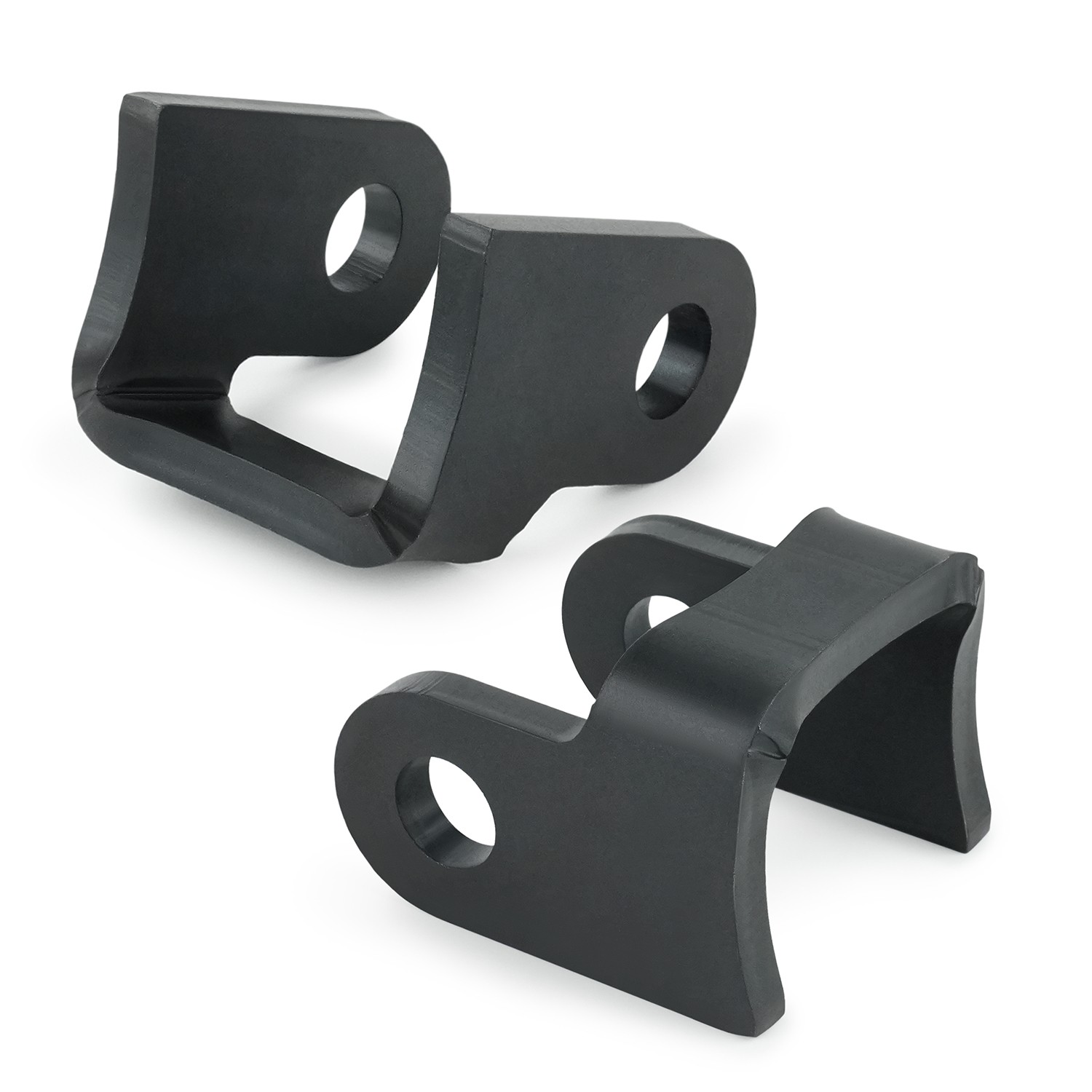 2 Pack – 3”Shock Bracket – 6mm HRP&O Steel, 1/2″ Bolt Hole, Fits 1.75″–3″ Tube