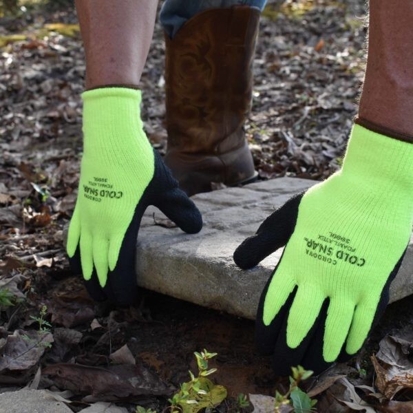 Cordova 3999 Cold Snap Insulated Work Gloves, Latex Grip (S-XL)
