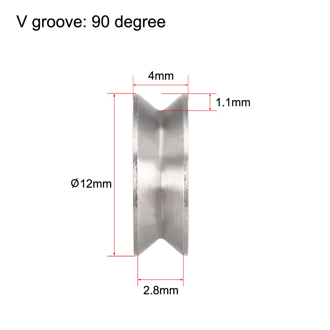 3mmx12mmx4mm GCr15 Bearings V623ZZ Deep Groove Guide Pulley Bearing 10Pcs