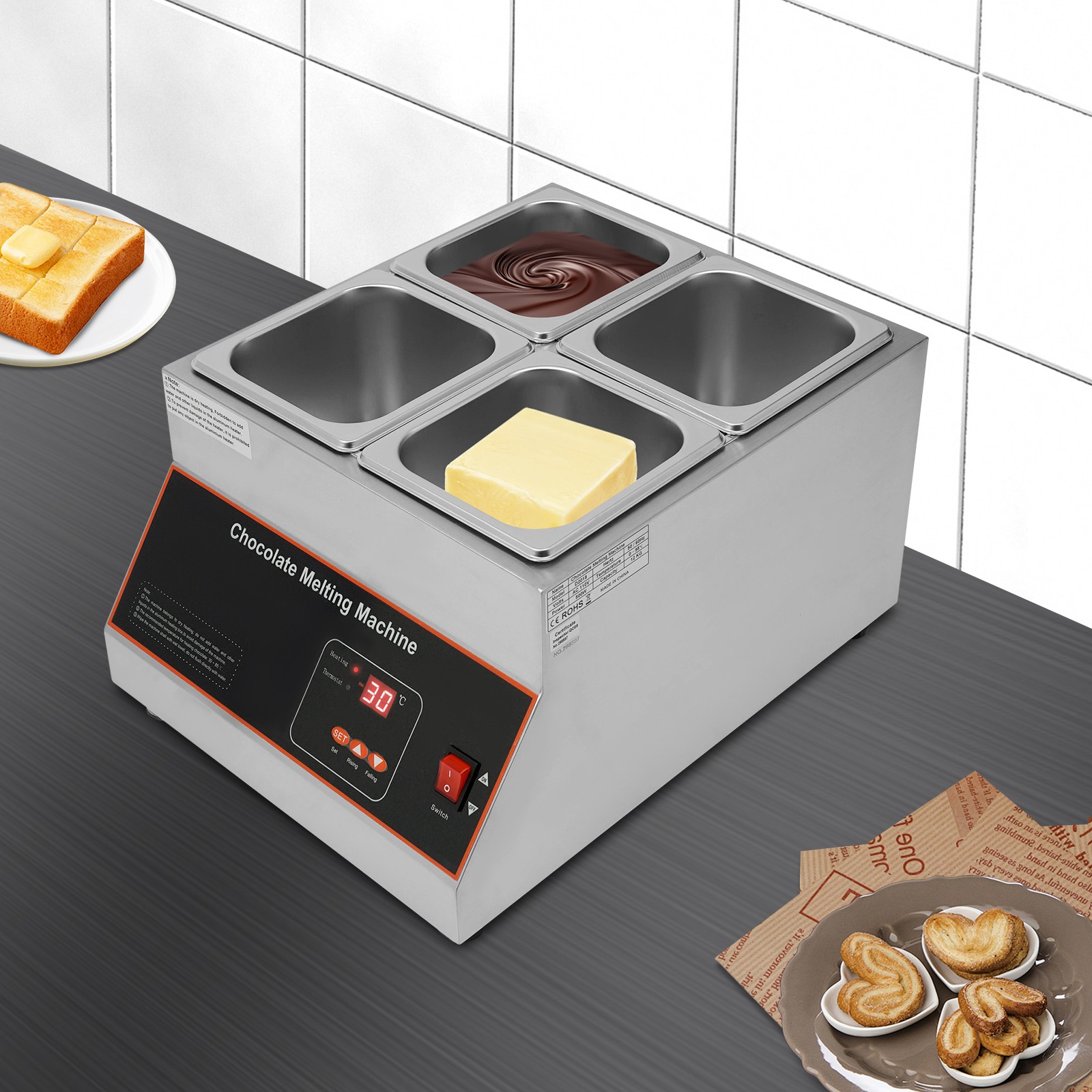 12kg Chocolate Melter Chocolate Melting Machine Electric Chocolate Melting Pot