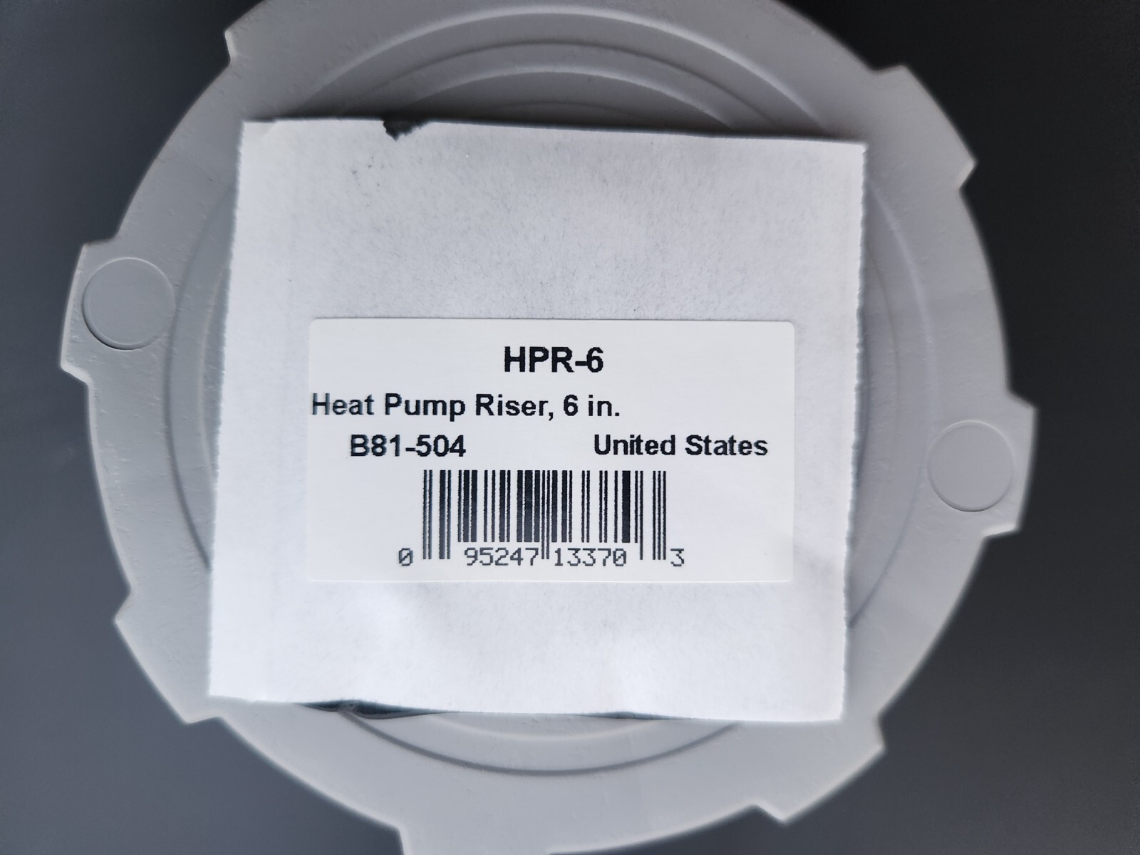 (4 Pack) Diversitech HPR-6 Heat Pump Riser, 6 In.
