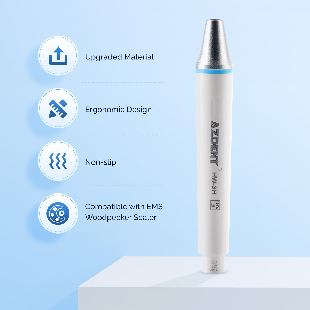 Dental Ultrasonic LED Piezo Scaler Handpiece HW-3H fit for WOODPECKER/EMS/VRN