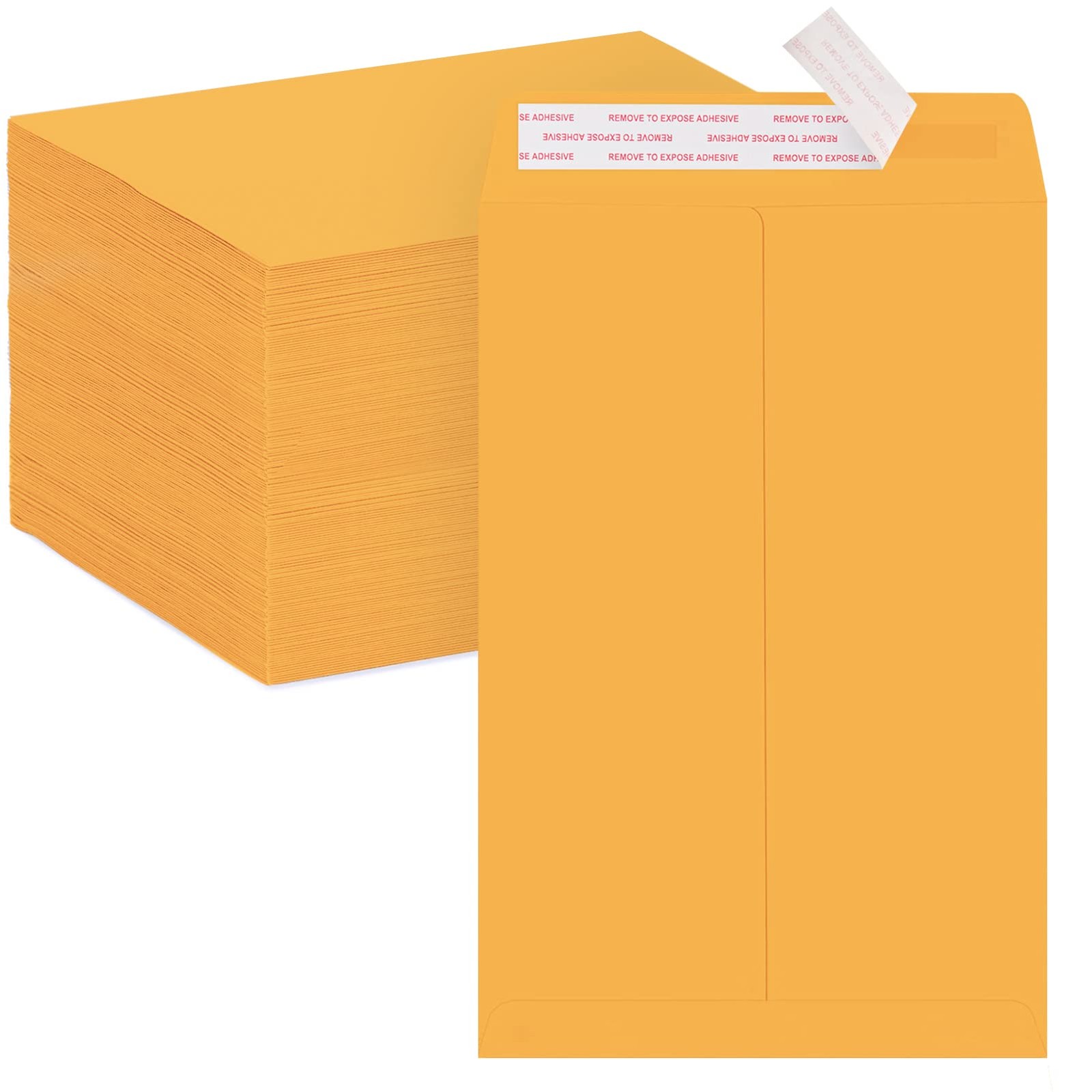 ACSTEP 100Pack Manilla Envelopes 6 x 9 Brown Kraft Catalog 6X9 100 PCS,