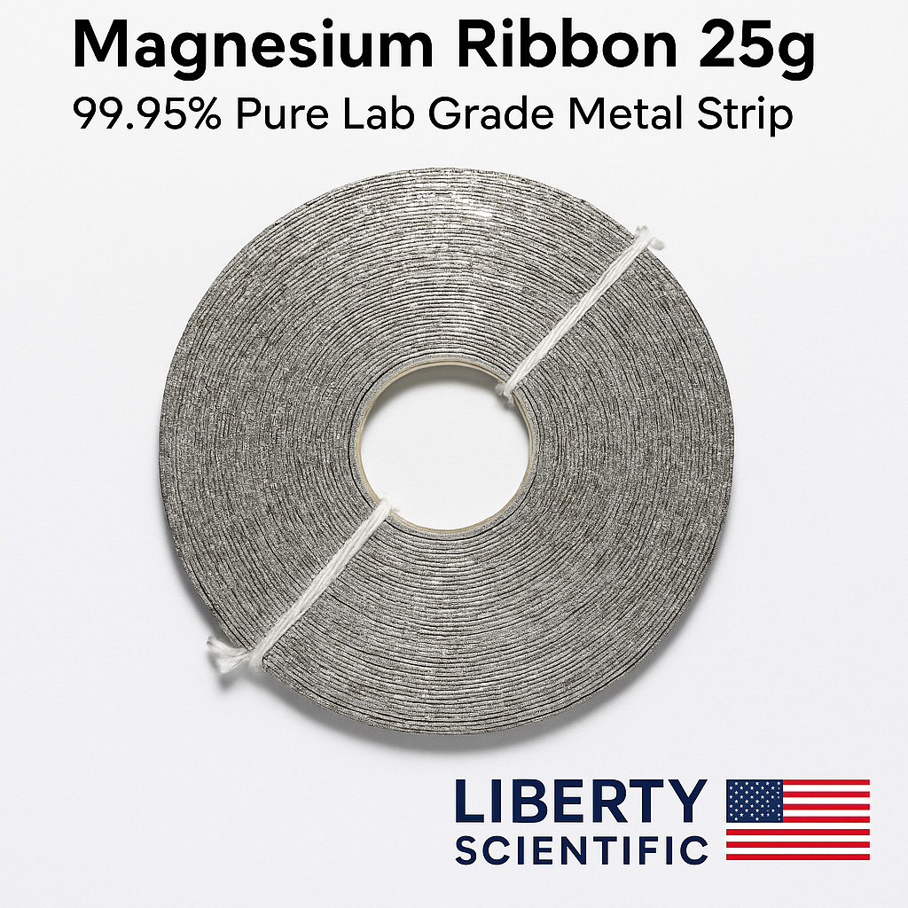 Magnesium Ribbon 99.95% Purity Lab Chemicals 25g Packet Pack Of 2 LIBERTY USA