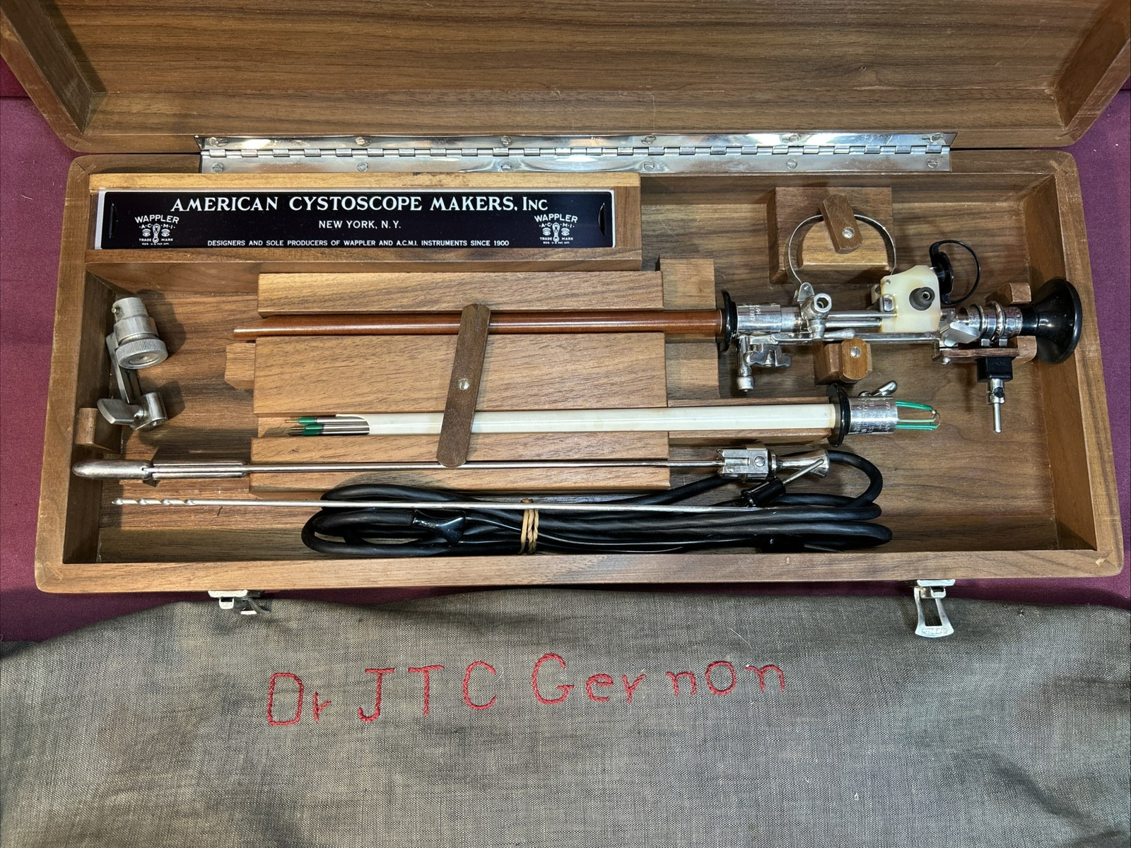 Vtg ACMI Iglesias Resectoscope Cystoscope Urology Surgical Instrument Set Oddity