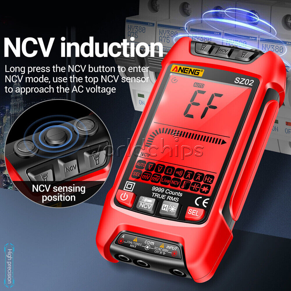 ANENG SZ01 SZ02 Backlight Digital Handheld Multimeter AC/DC Voltage Current NCV