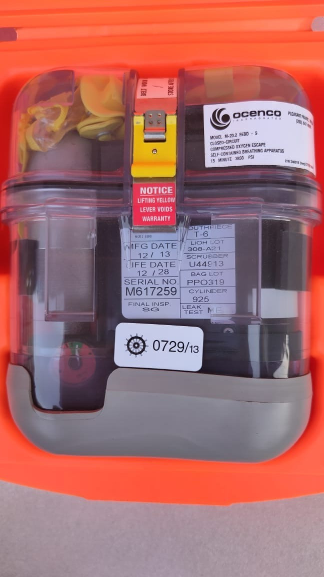 OCENCO EEBD BREATHING DEVICE M-20.2 (LIFE DATE 12/2028)