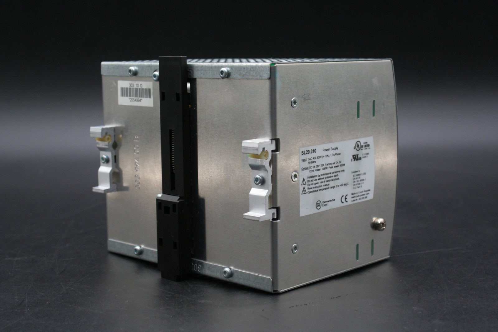One (1) PULS SL20.310 Power Supply, 3 Phase, 480W, 400-500V AC, 24-28V DC