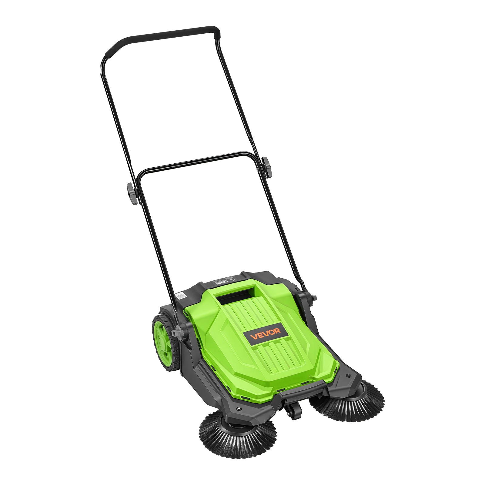 VEVOR Walk-Behind Floor Sweeper Manual Hand Push Sweeper 25.6″ Sweeping Width