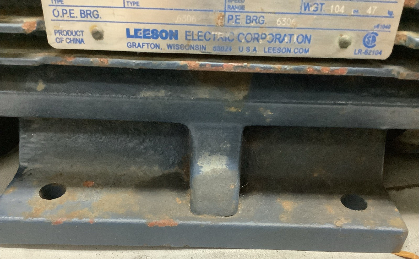 Leeson 193105.60 C112T17FZ2C IEC Metric Motor 1740/1450RPM, 3-Ph, 5-1/2HP (f22)