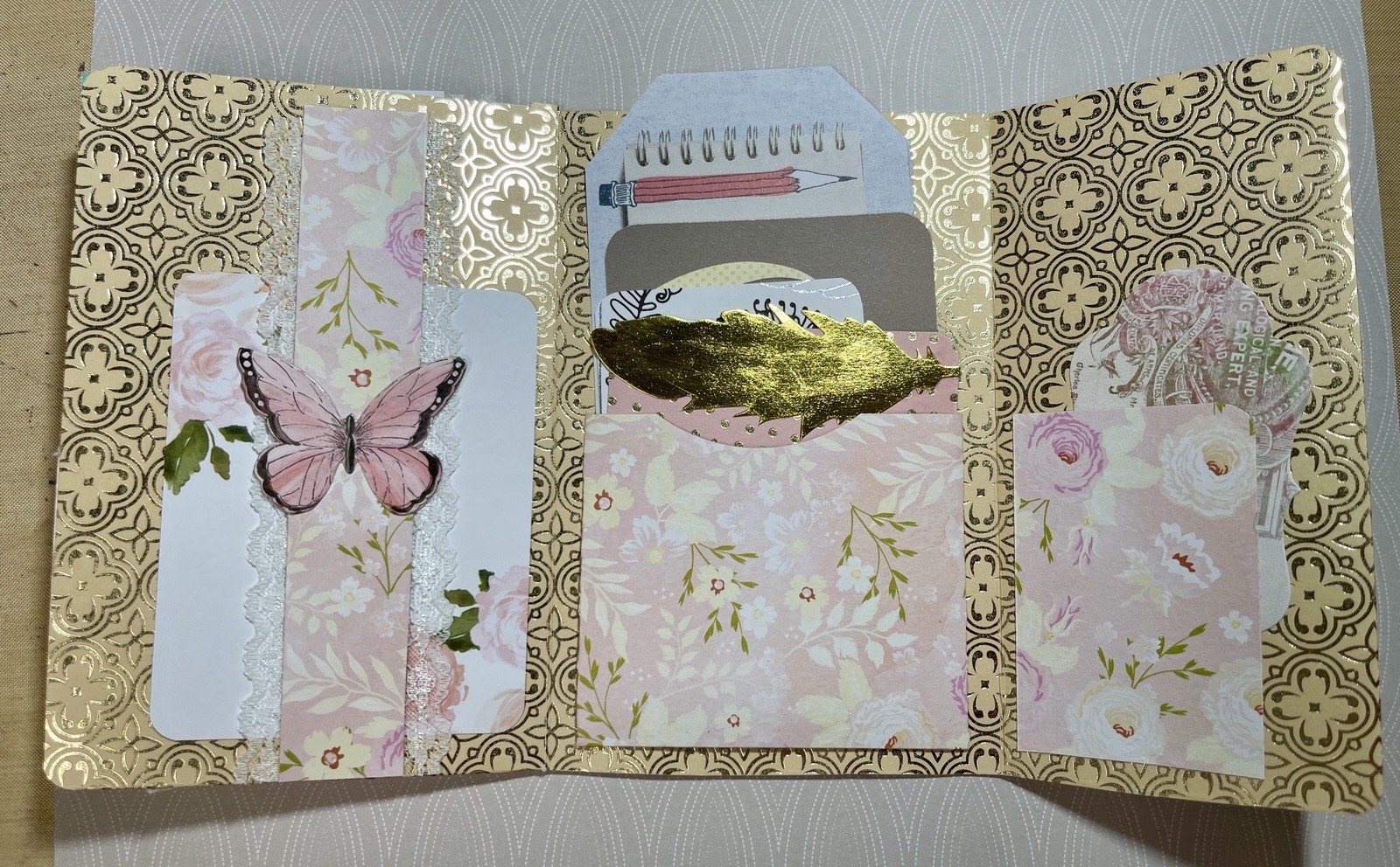 Handmade Junk Journal Folio Joy Themed