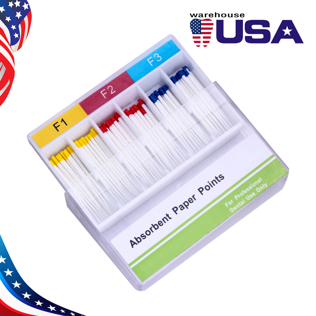 Dental Endo Root Canal Absorbent Paper Point 0.04/0.02 /Gutta Percha F1 F2 F3