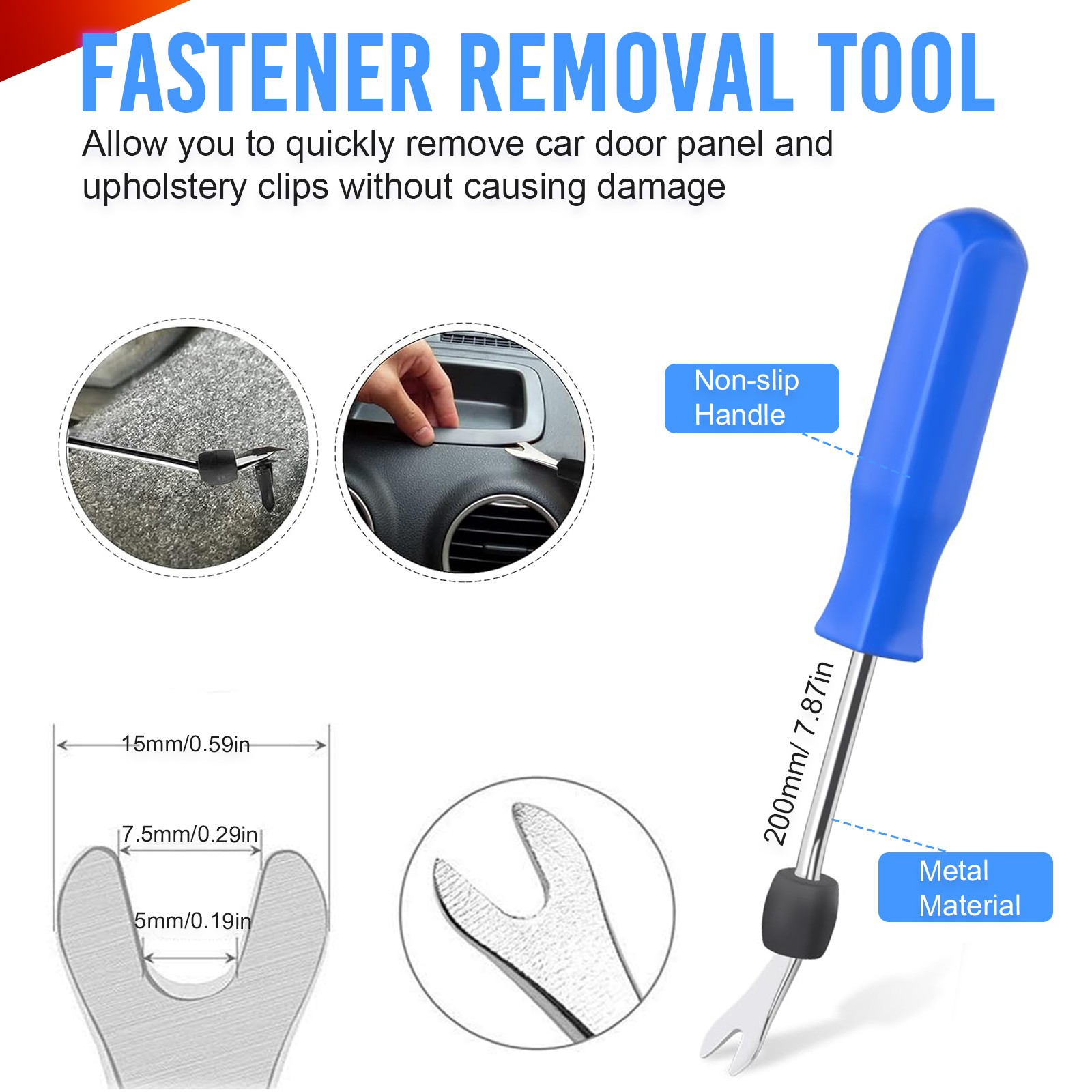1295pc Car Push Retainer Clips & Auto Fasteners Assortment Kit Removal Tools Set