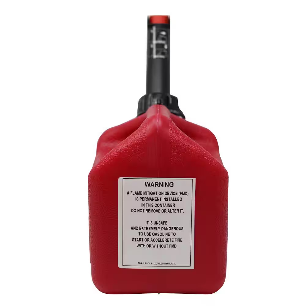 Garage Boss Press N Pour Gas Can 1 Gal Fuel Container Spill Proof EPA Compliant