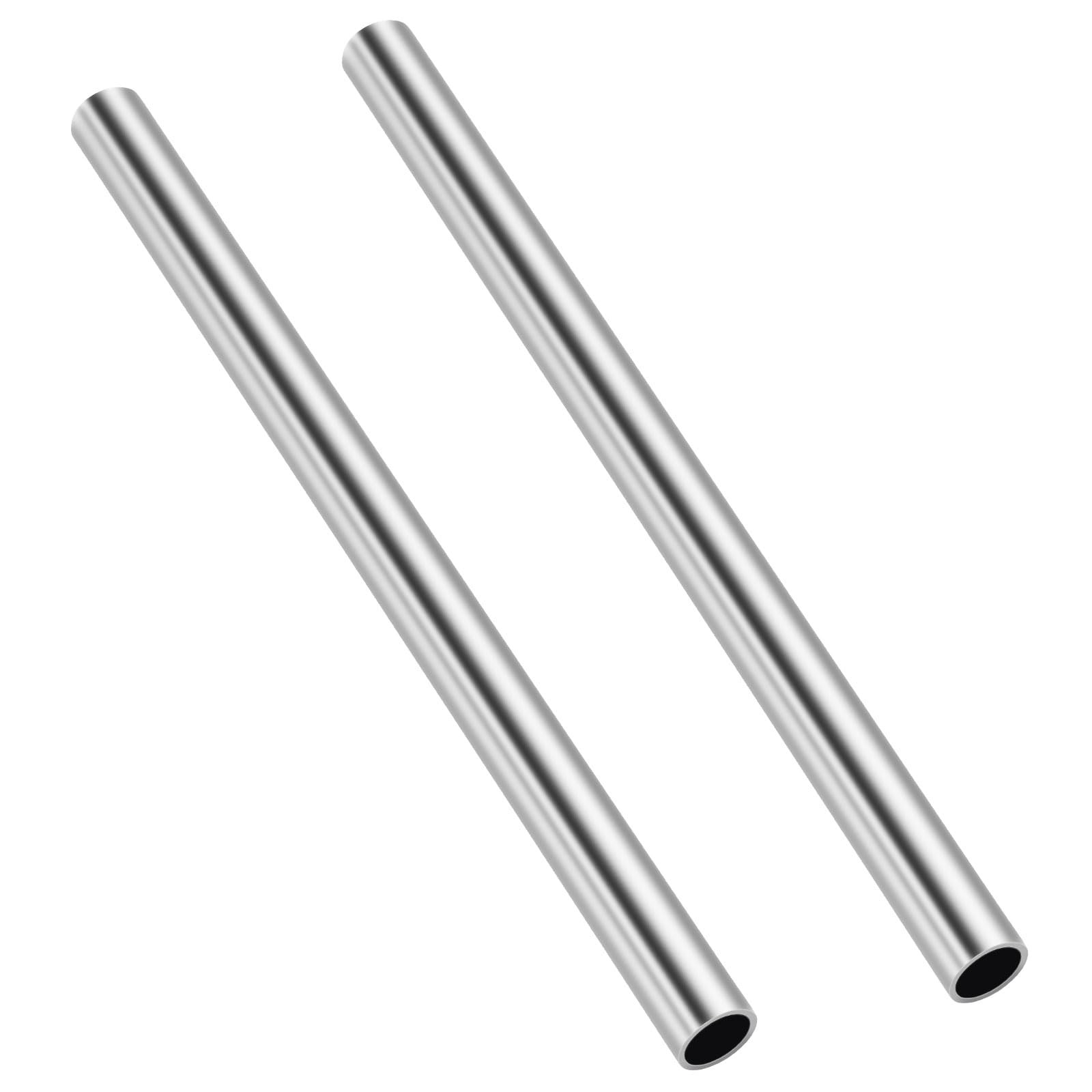 1/2 Inch (12.7mm) OD Round Metal Pipe, 304 Stainless Steel 1/2″ OD, Silver