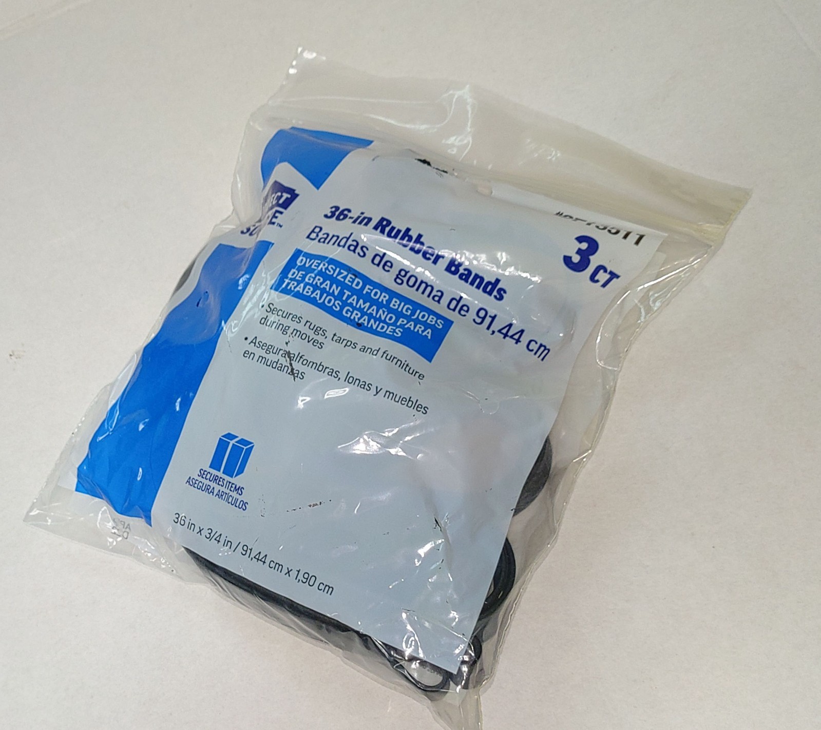 36″ Oversized Rubber Bands Project Source 3 Pack Furniture Moving Secure Tarps