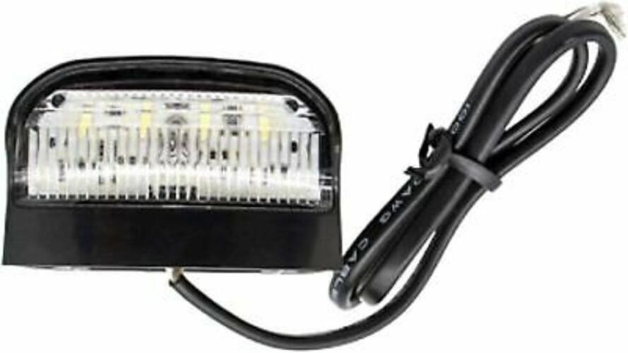3″x1.6″ Surface-Mount 4 LED Trailer License Plate Lights Black 10V-30V DOT/SAE