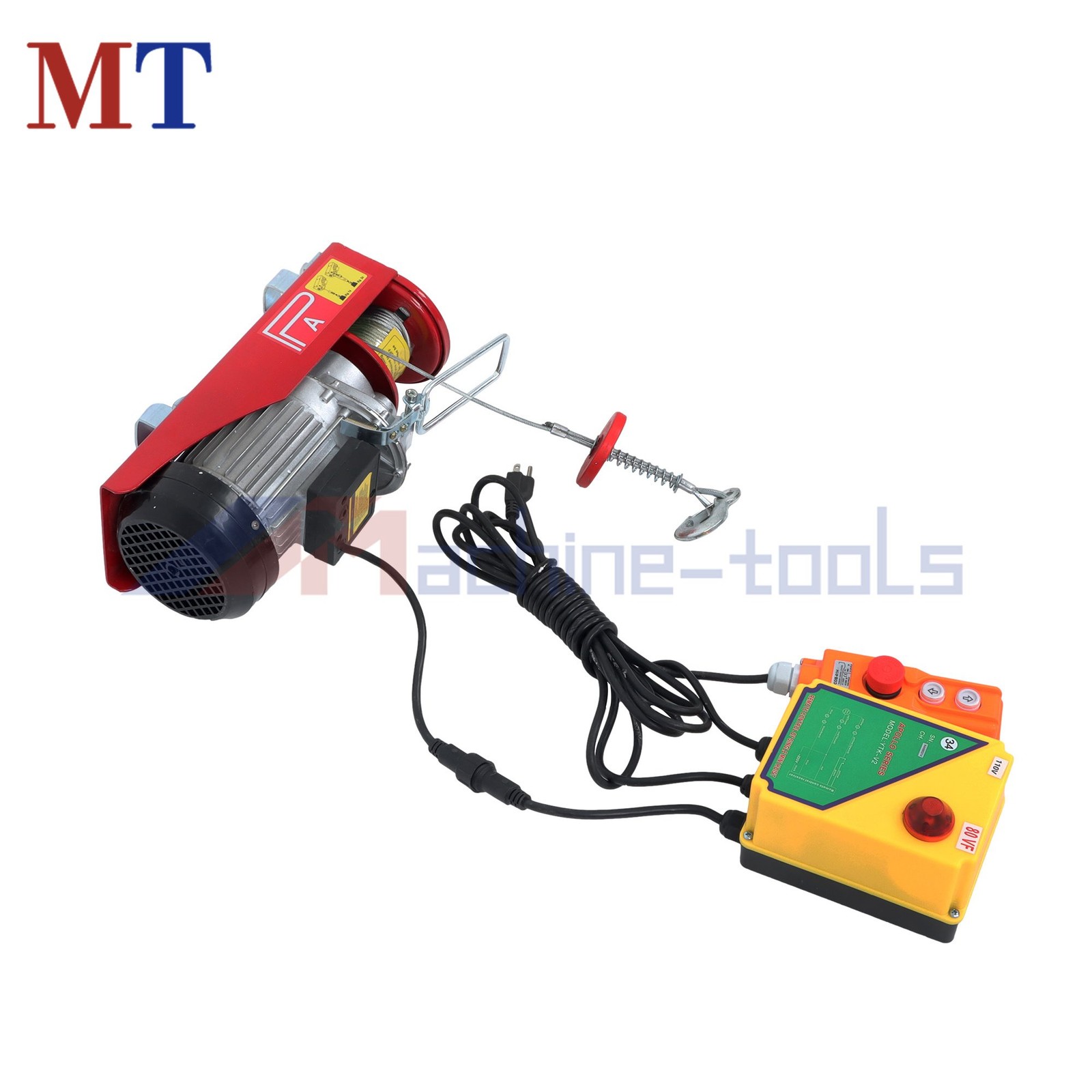 PA600 1320 lbs 110V Mini Electric Hoist 328 ft Wireless & 14 ft Wired Remote