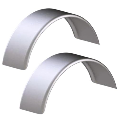 Tow Zone Single Round Steel Trailer Fender, Fits 14in.-15in. Tires, 31 1/2in. x