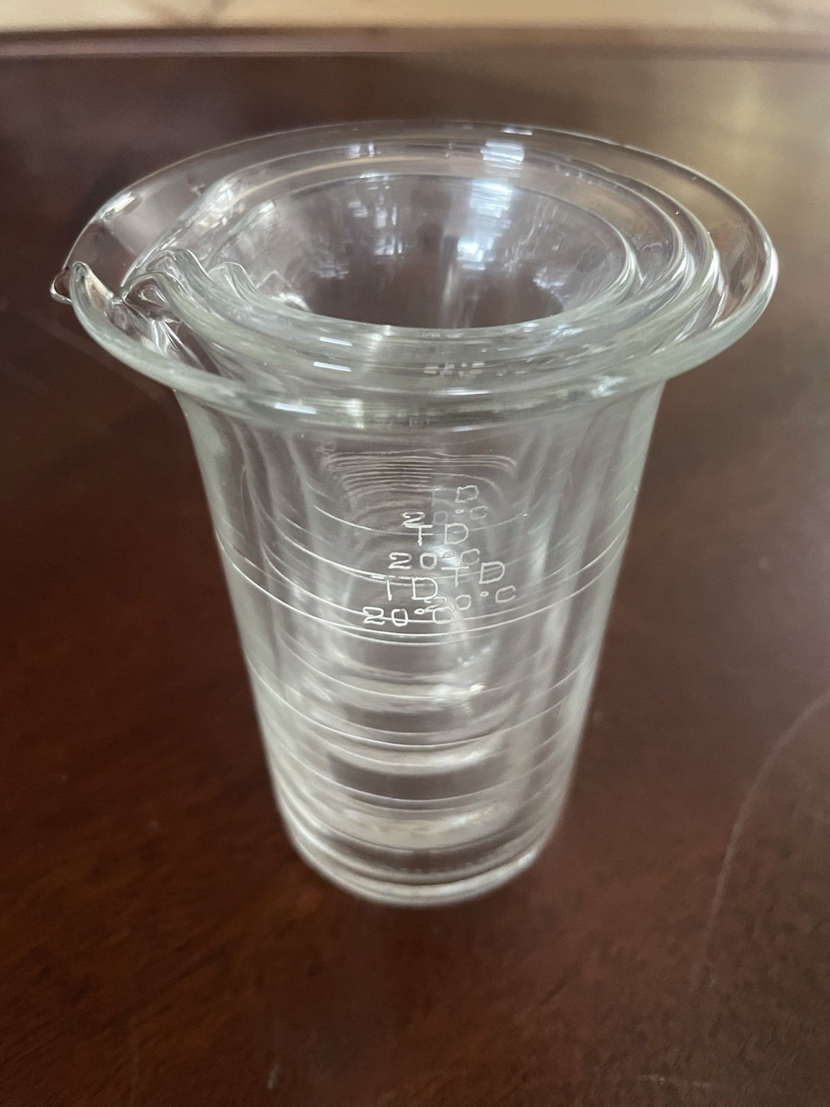 Vintage Laboratory Nesting Glass beakers Complete Set