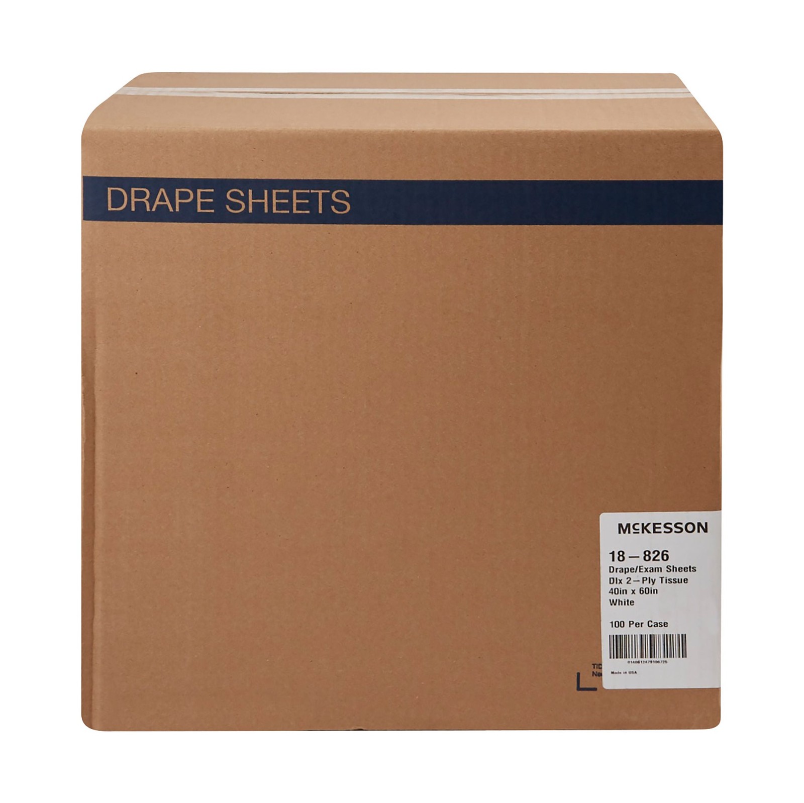 McKesson General Purpose Drape Exam Drape 40 W x 60″ L White 18-826 100 per Case