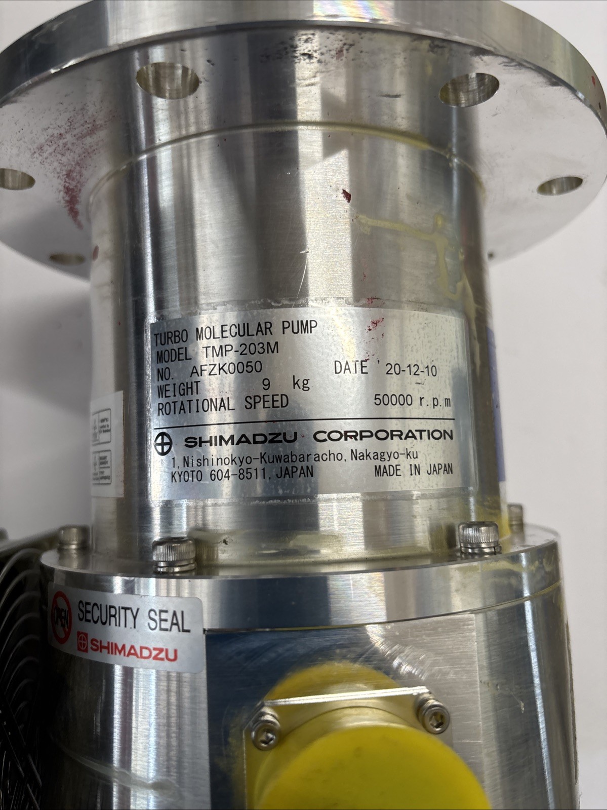 Shimadzu TMP-203M Turbomolecular Vacuum Pump Turbo UNTESTED