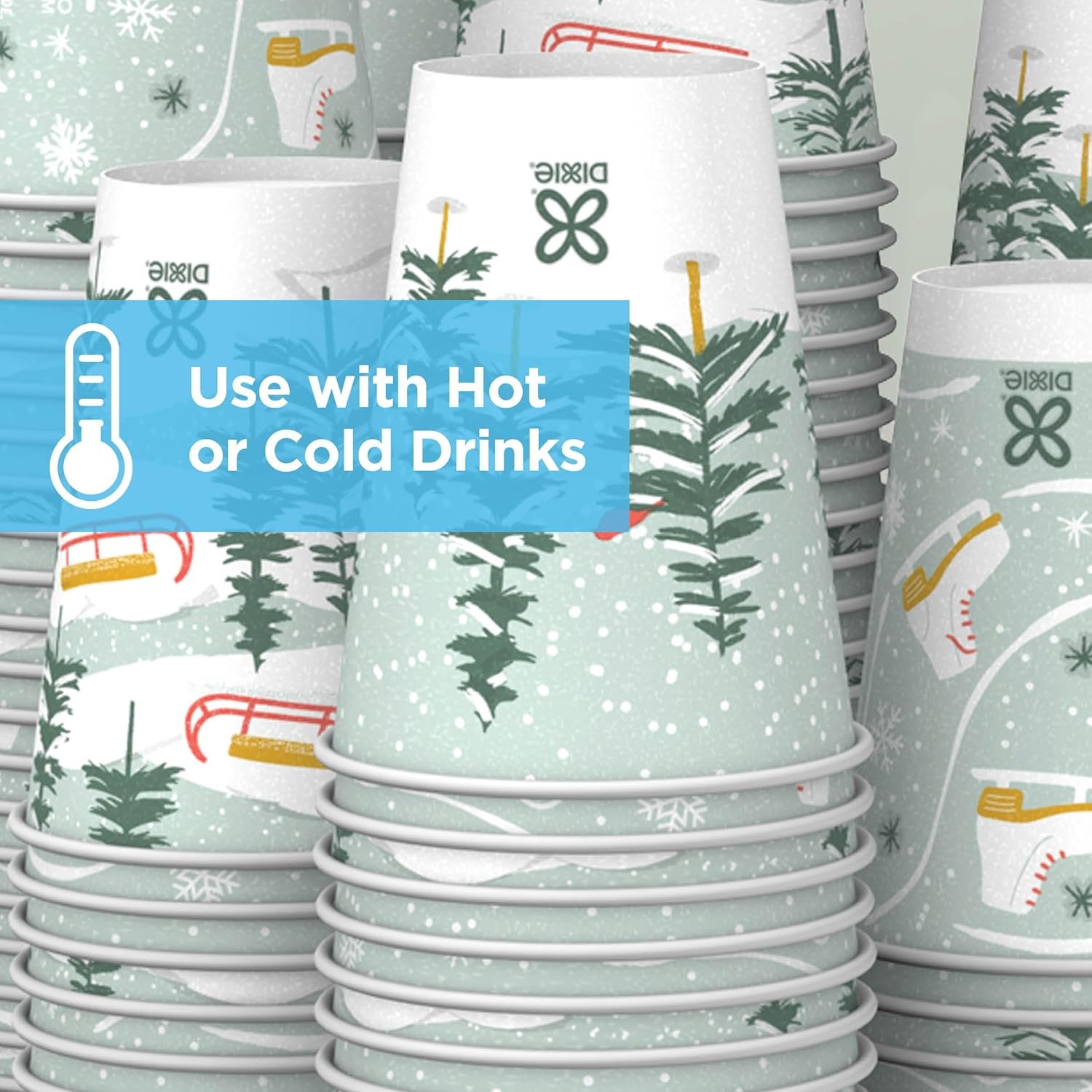 Dixie PerfecTouch 12oz Insulated Paper Holiday Christmas Cups Limited Edition