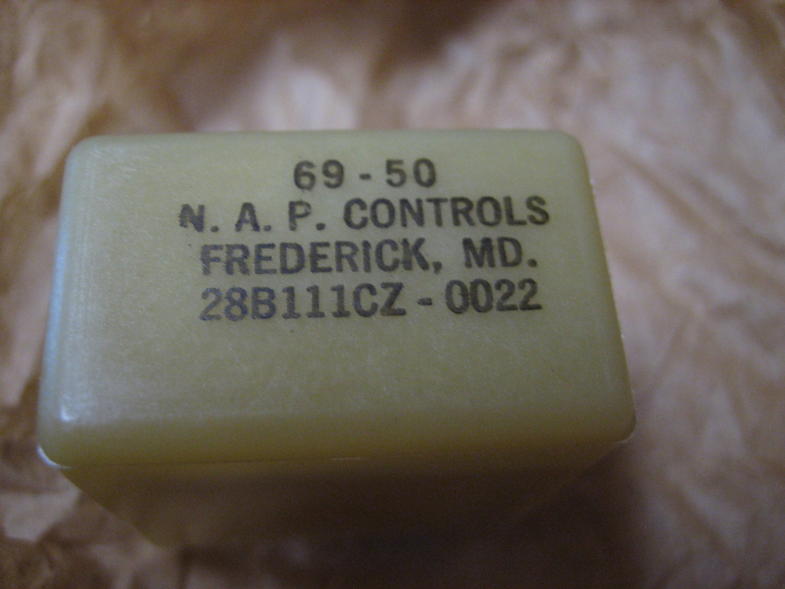 NAP Controls; 28B111CZ-0022 Relay 69-50
