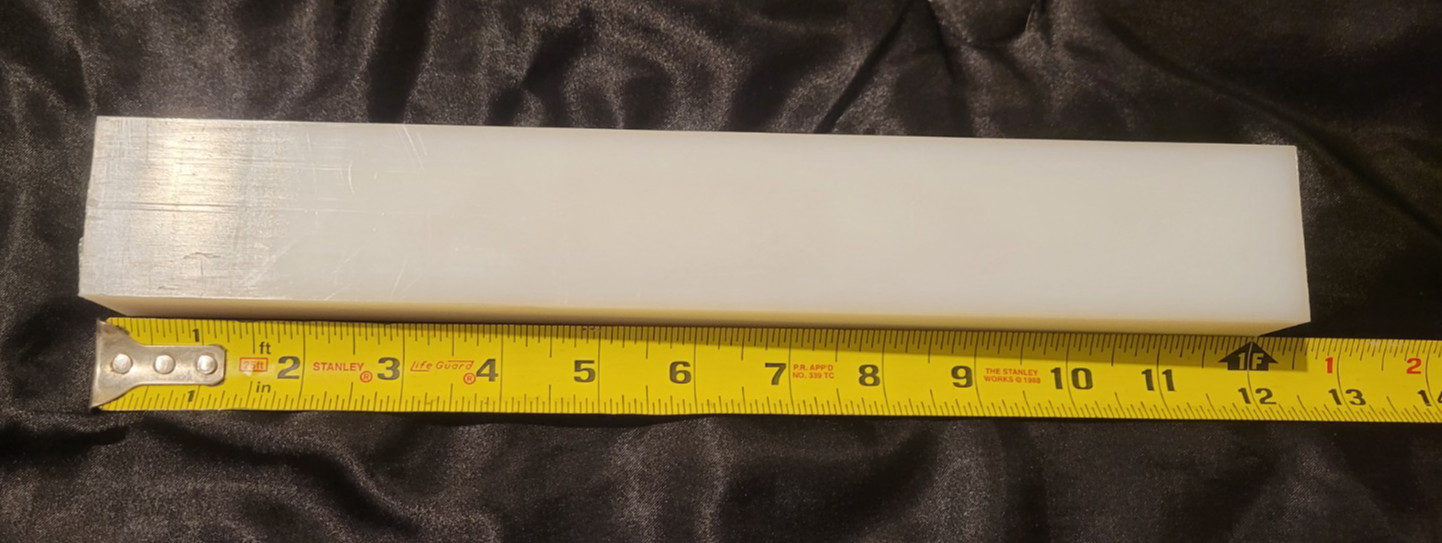 UHMW 1 1/4″ x 1 3/4″ x 12″ Bar Stock (1.250 x 1.750 x 12.000) INV#X-89