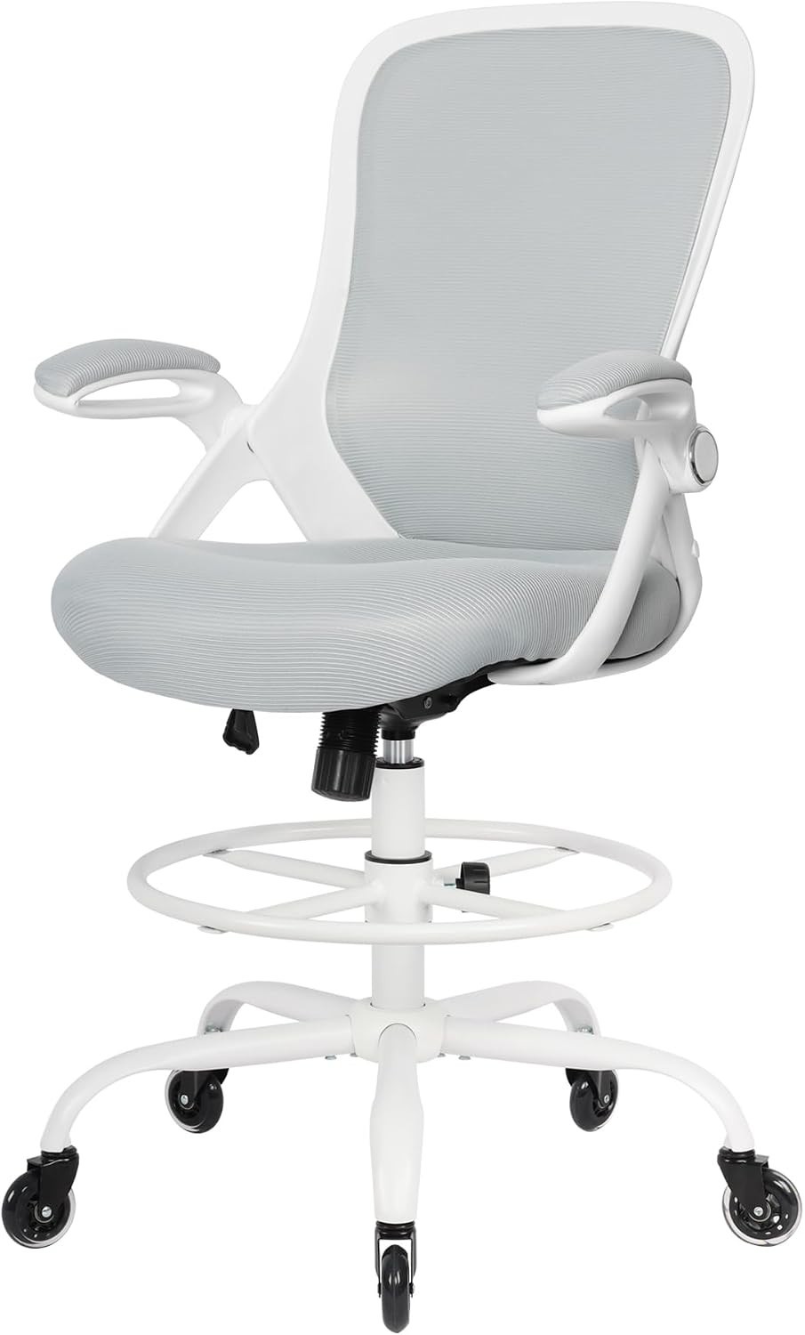 Elegant Ergonomic Drafting Chair – Adjustable Height & Footrest for Comfort