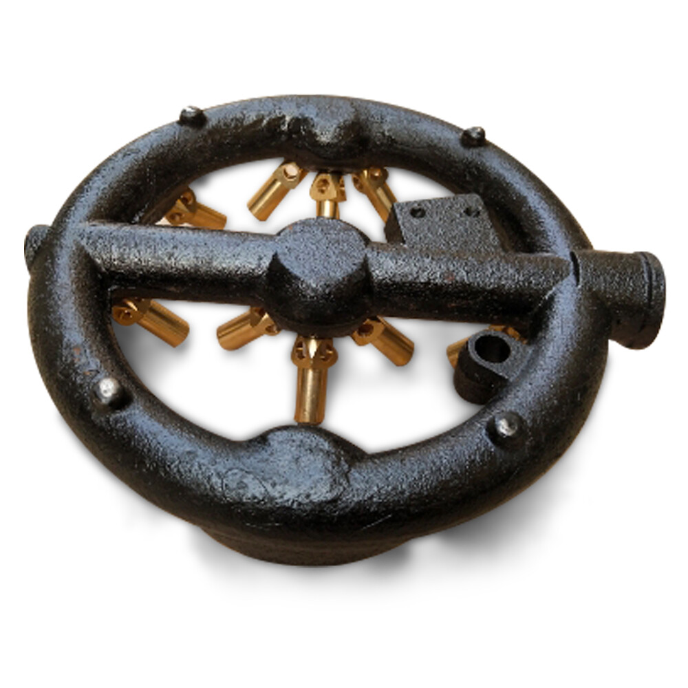 Chinese Wok Range Natural Gas 20 Tip Jet Burner-Cast iron & Brass Fast Shipping