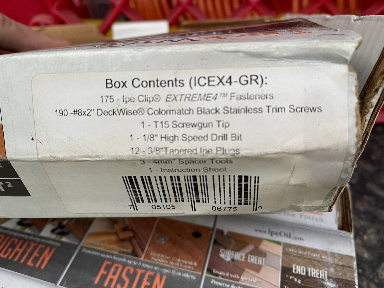 DeckWise (GRAY) Ipe Clip EXTREME4 Hidden Deck Fasteners, ICEX4-GR, Clips Only
