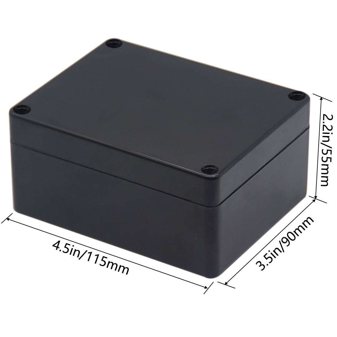 Waterproof Junction Box – Compact ABS Electrical Enclosure, 4.5×3.5×2.2 in