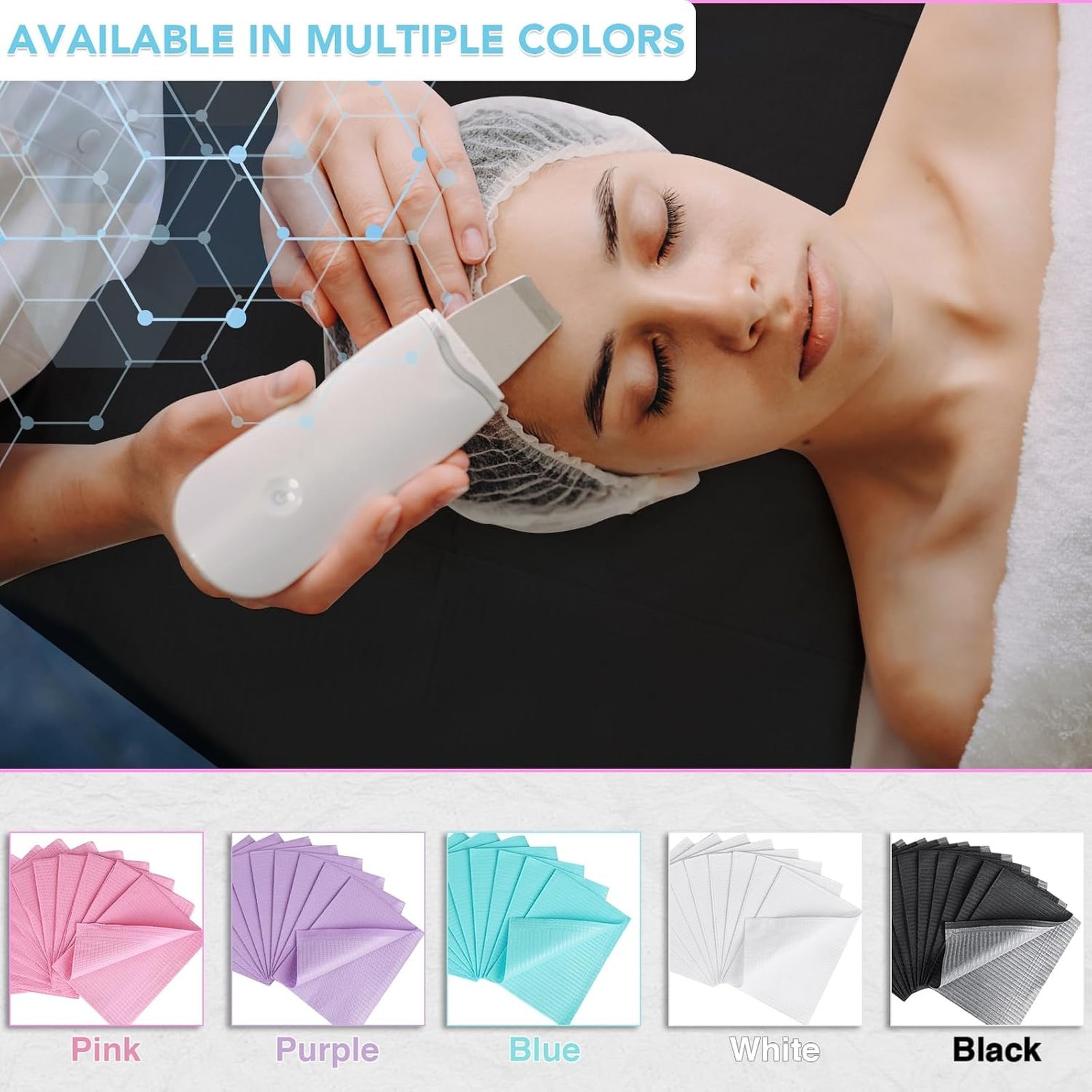 Disposable Dental Bibs 13×18 Waterproof 3-Ply Sheets for Dental Tattoo Nail