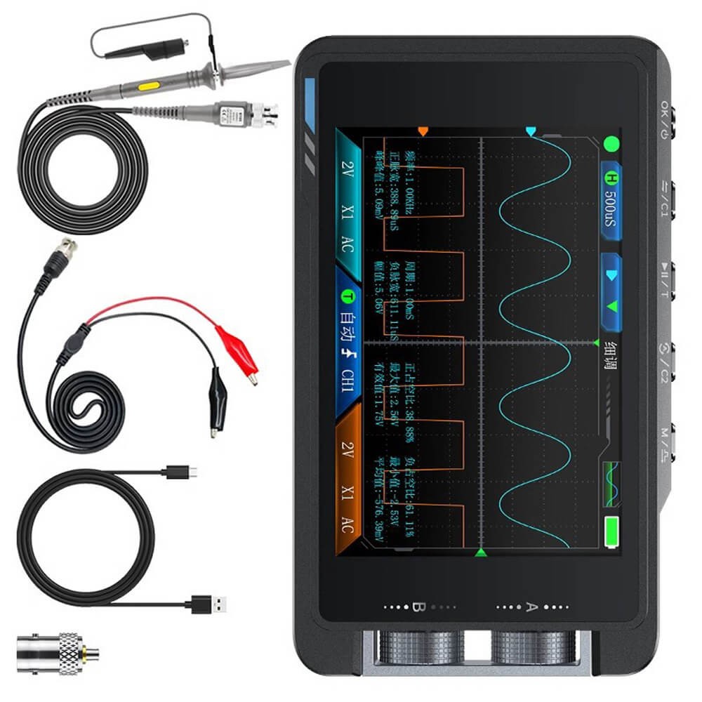 FNIRSI DS215H 2in1 Dual Channel Digital Oscilloscope Signal Generator 50MHz 250MSa/s