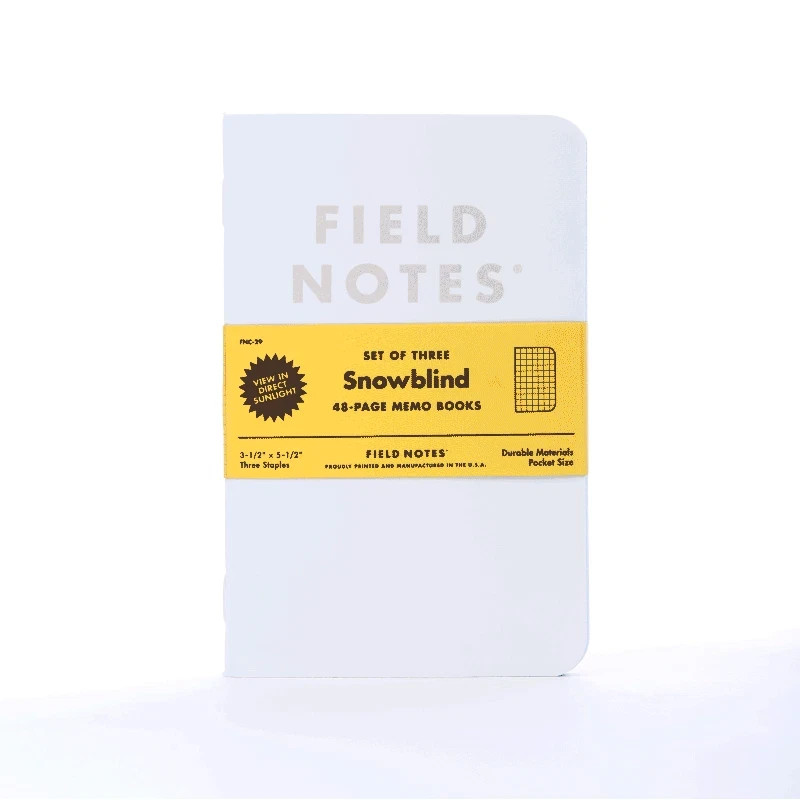 NEW/SEALED – Field Notes Notebook Snow Blind Limited Edition Winter 2015