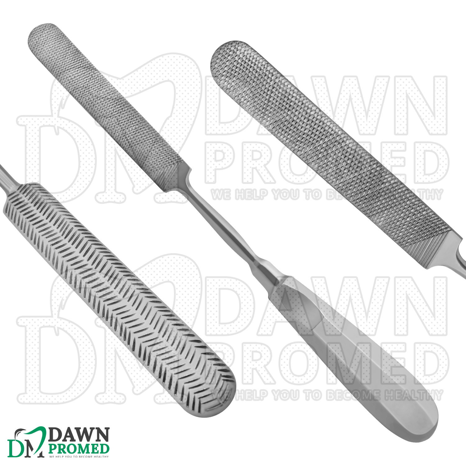 Bone File 10″ Half Round Double Sided Bayonet Shank Orthopedic Instruments