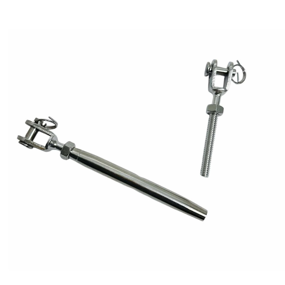 1/4 Inch Marine SS316 JAW JAW Rig Closed Body Turnbuckle WLL 300 Pounds 20 PCS