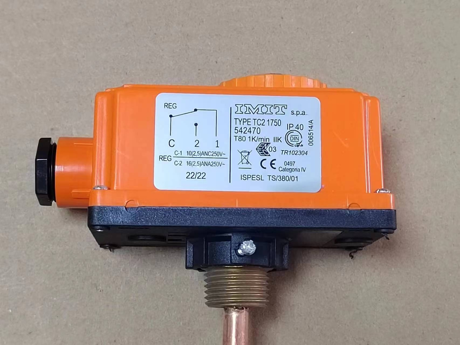 1pc IMIT adjustable temperature controller TC2 1750 542470 0-90 degrees
