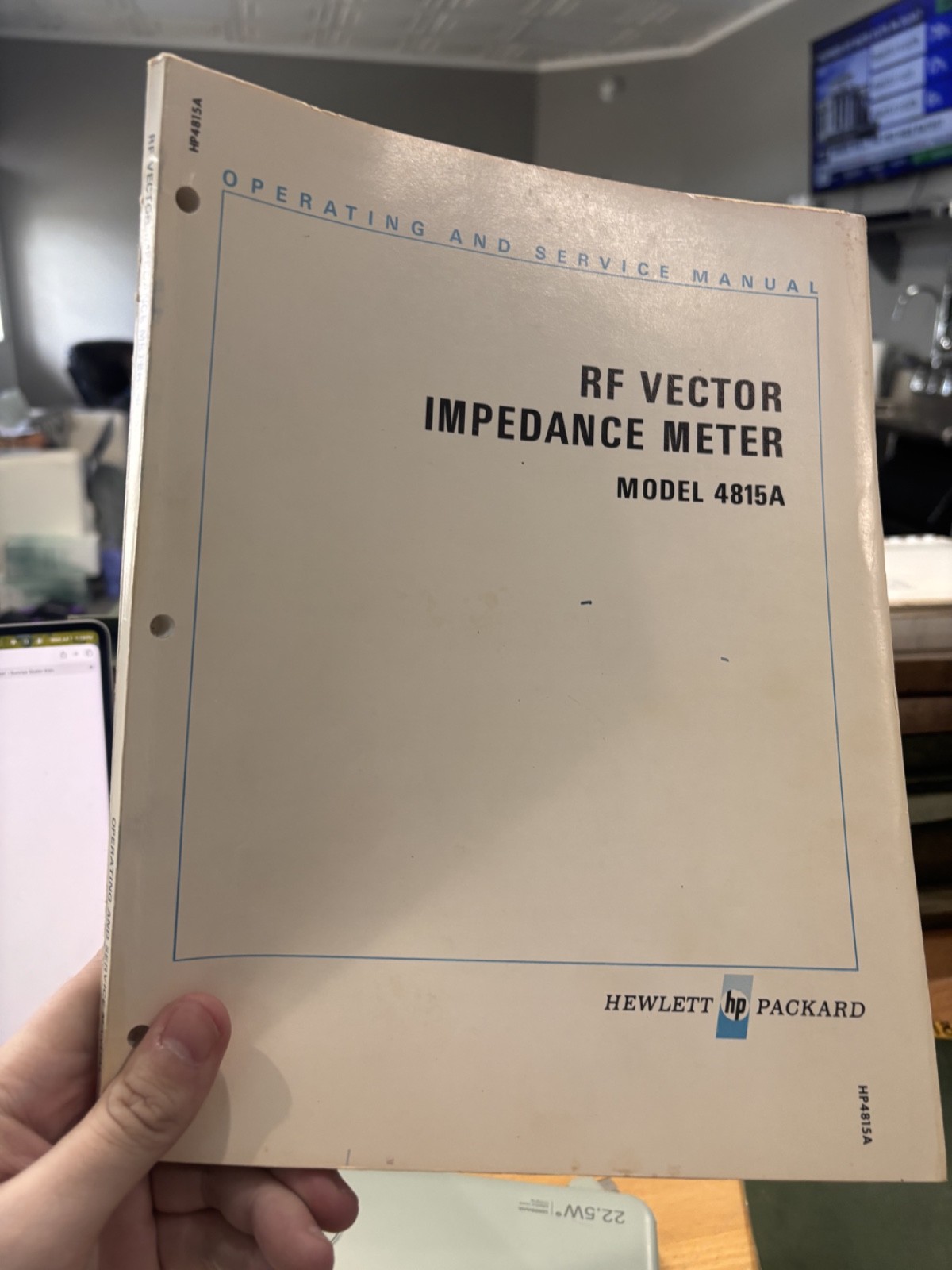 RF vector impedance meter Model 4815A Operating and service manual