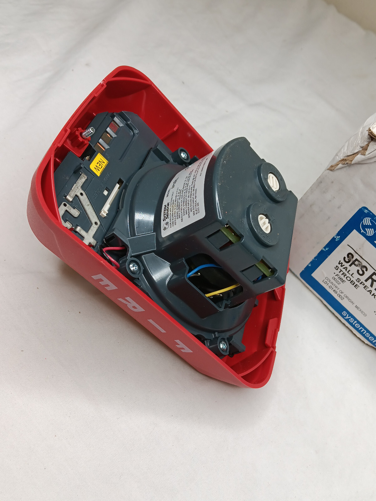 SYSTEM SENSOR SPS-RL RED WALL SPEAKER AND STROBE FIRE