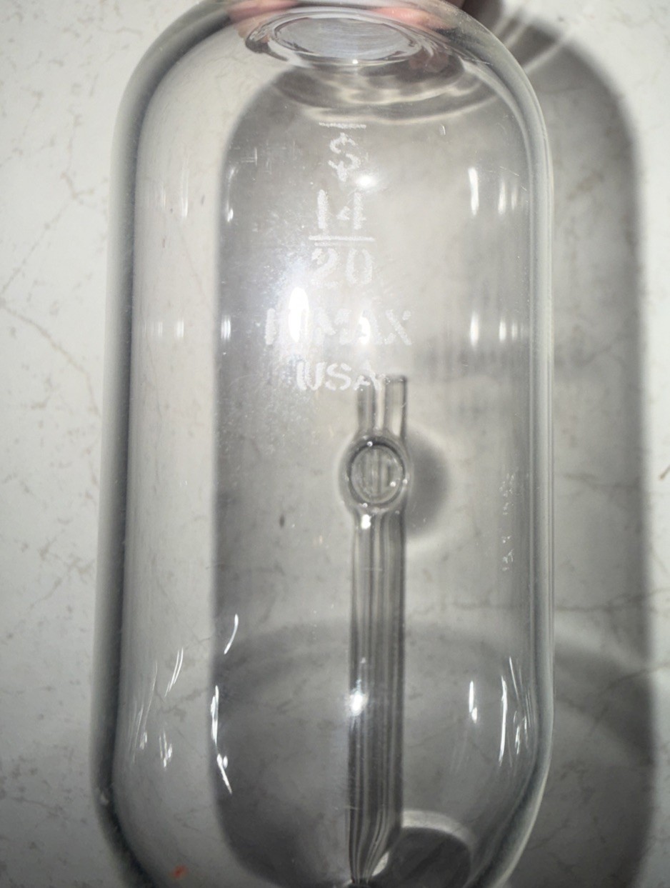 KIMAX Glass 2mL Graduated Class A Micro Buret Burette w/ Reservoir (No Stopper)