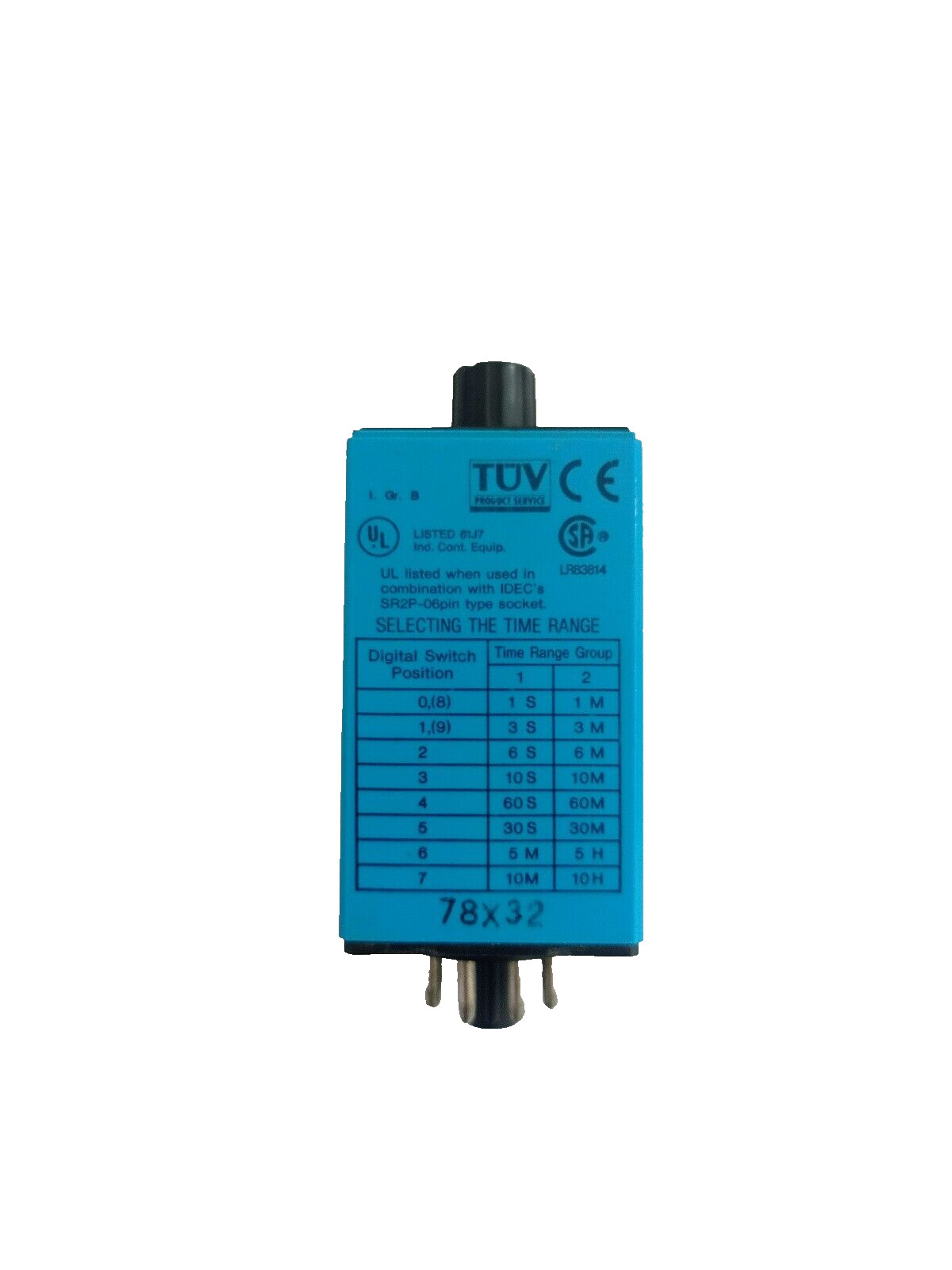 IDEC RTE-P11 ELECTRONIC TIMER 120VAC