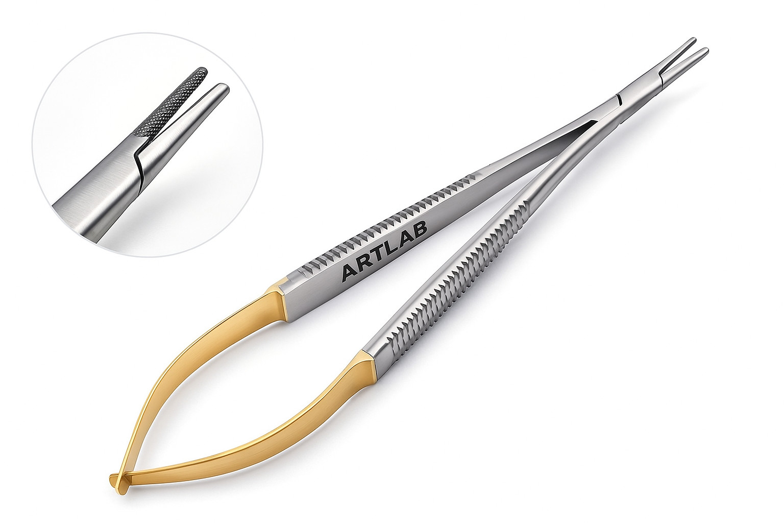 1 Premium T/C Castroviejo Needle Holder 7″ STRAIGHT Surgical DENTAL Instruments