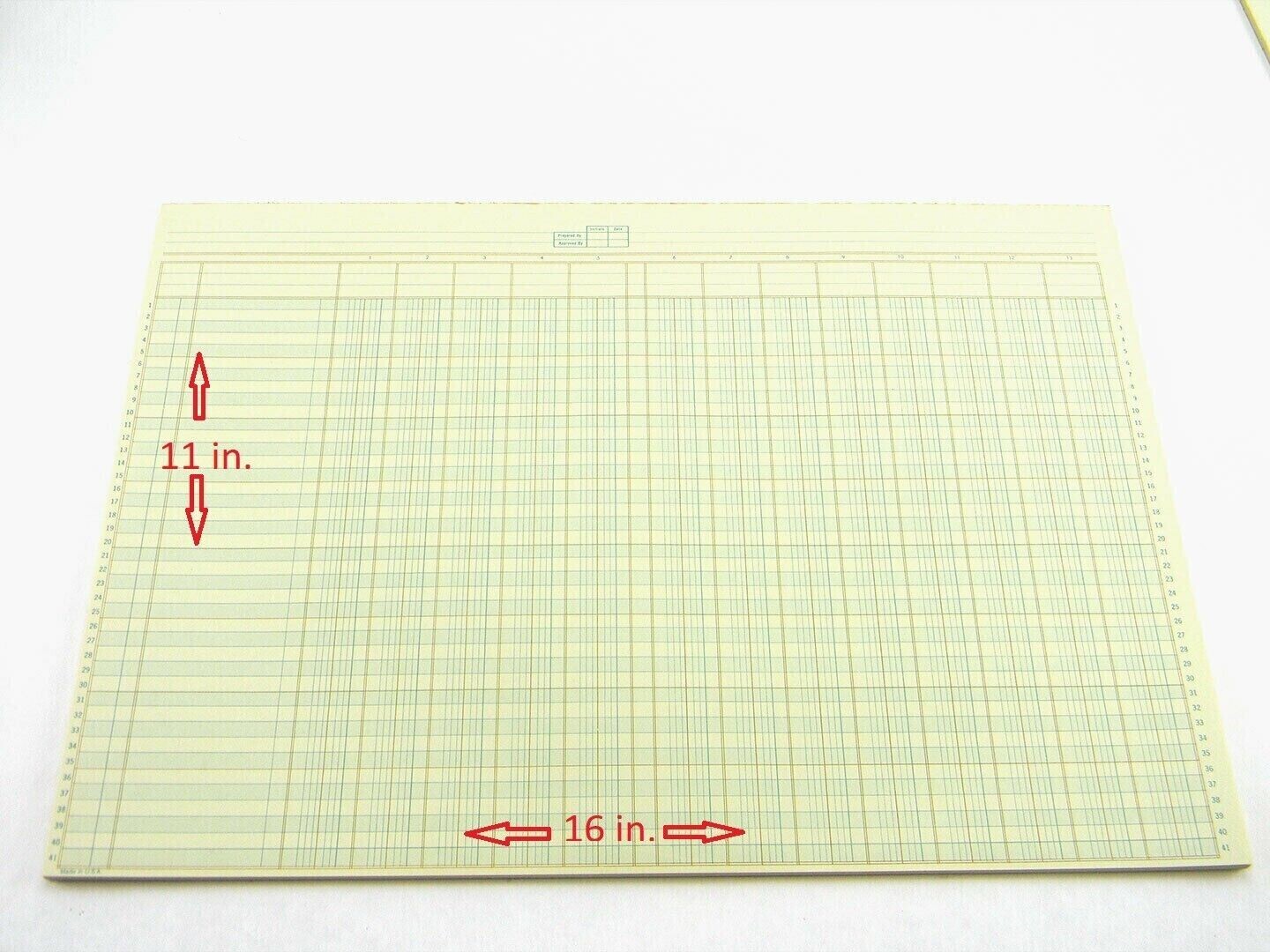 BOORUM & PEASE 96113 ACCOUNTING COLUMNAR PAD 40 SHEETS 13 COLUMNS 16″ x 11″