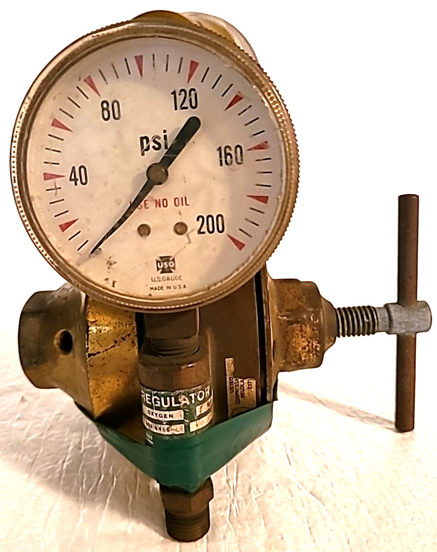 Airco 0806-8456 Oxygen Regulator 200 Psi 540 Rebuilt