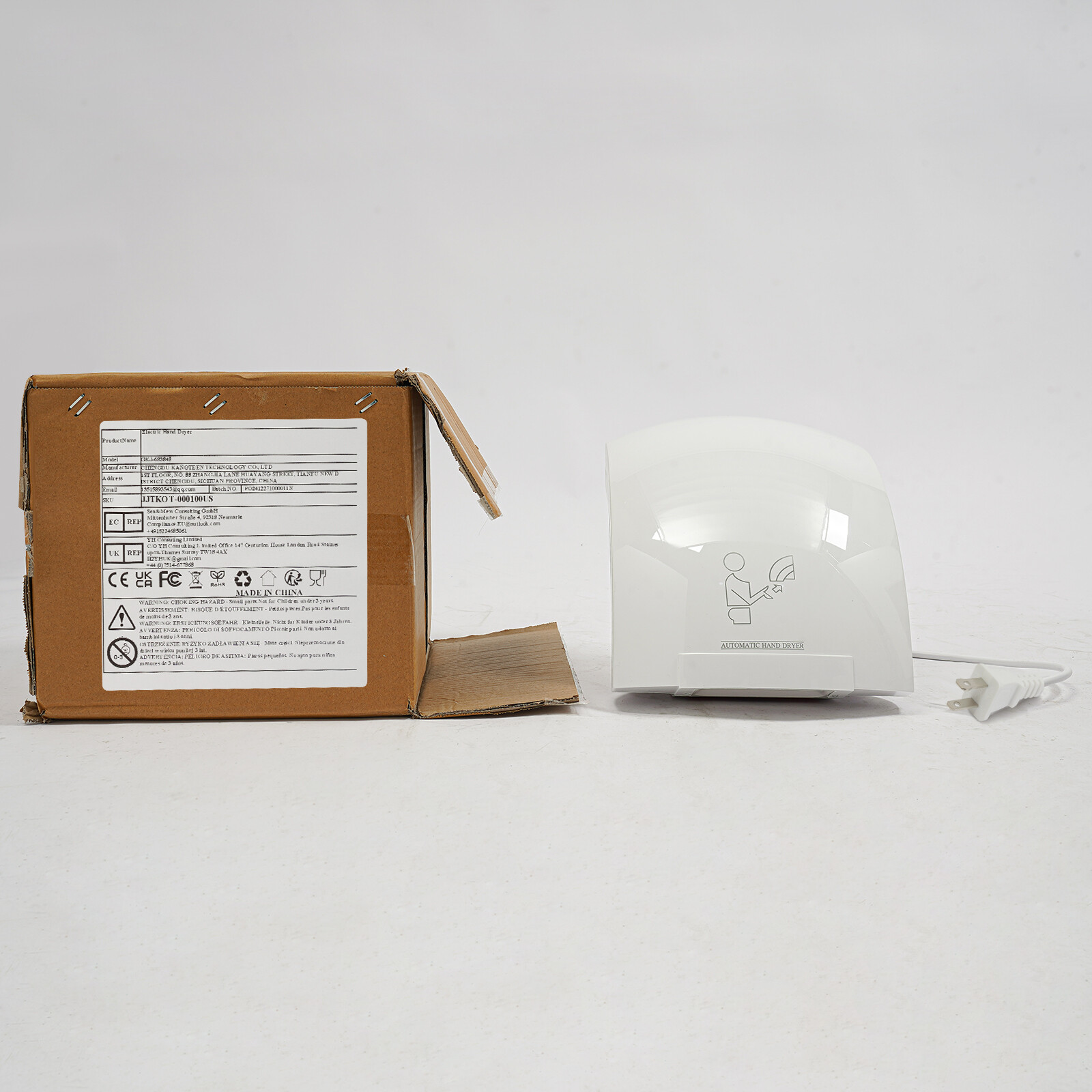 1200W Hand Dryer Commercial Electric Automatic Sensor Handy Bathroom Restroom